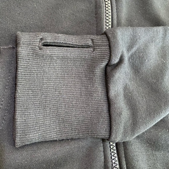 Bebe Sport size M Black Zip-Up Hoodie Jacket with Thumb Holes - Picture 5 of 10